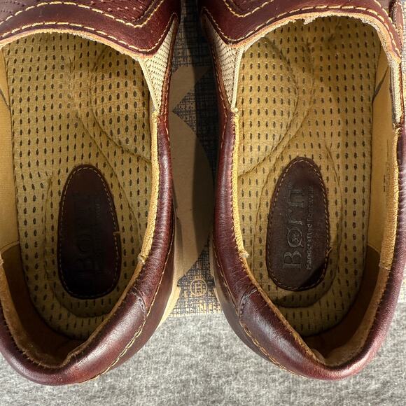 Born Men's Sawyer Loafers Slip-On Brown Full Grain Leather size 12 New in Box - Picture 7 of 13